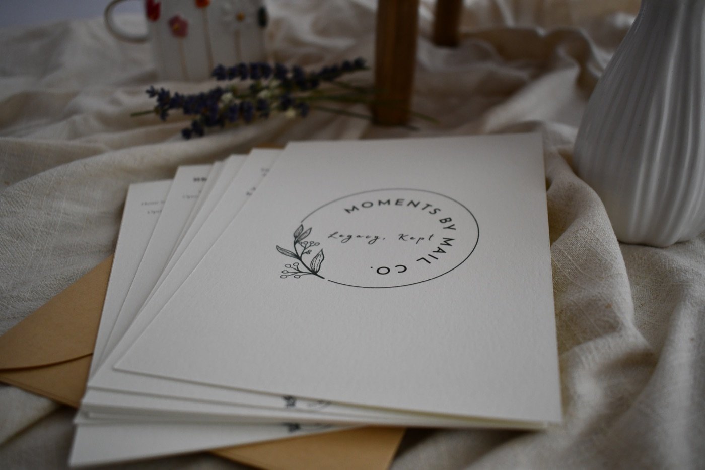 Legacy, Kept prompt card set inside an open keepsake box.