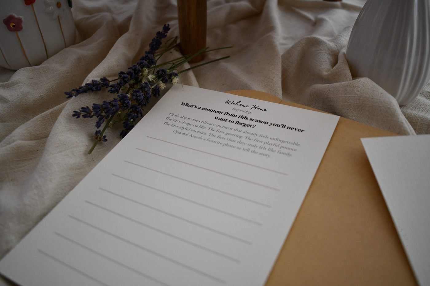 Little Paws cards prepared for memory keeping.